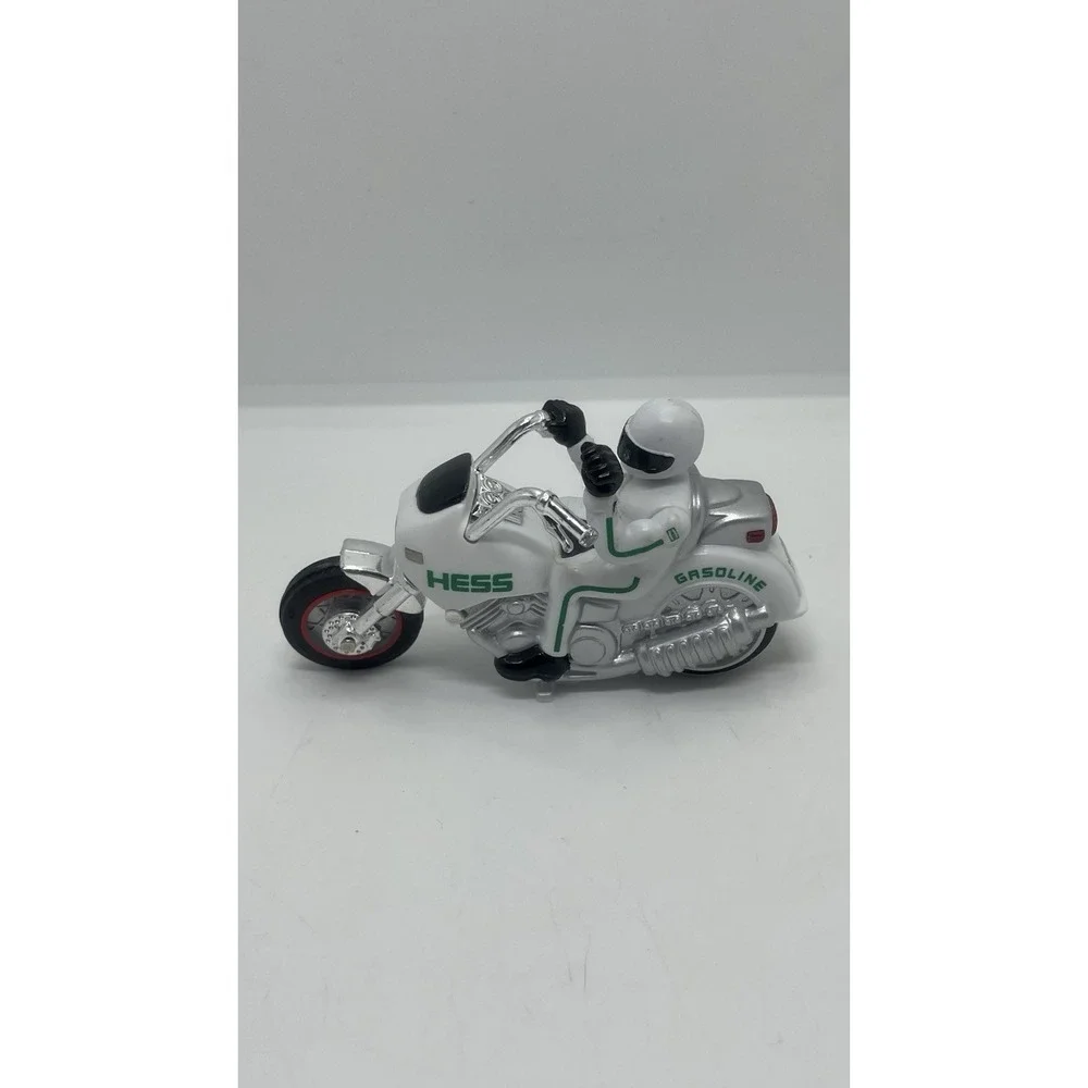 2007‎ HESS White MOTORCYCLE Loose Rev-and-GO